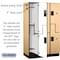 Salsbury Industries Wardrobe Locker, 45" W, 21" D, 76" H, (3) Wide, (6) Openings, Maple 27361MAP - alternate 8